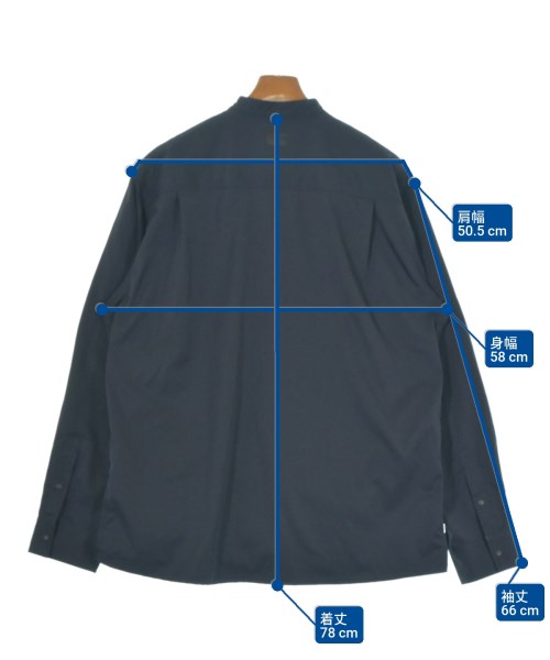 halften（ハーフテン）カジュアルシャツ 紺 サイズ:3(L位) メンズ/2200623995020