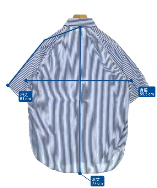 halften（ハーフテン）カジュアルシャツ 青 サイズ:1(S位) メンズ/2200647521236