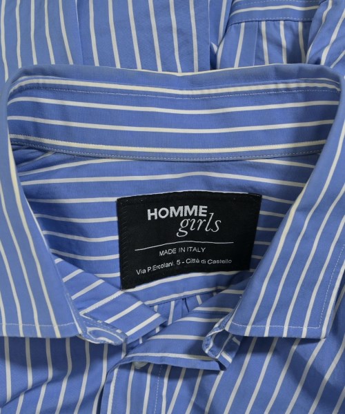 HommeGirls（オムガールズ）カジュアルシャツ 青 サイズ:L レディース/2200683340051