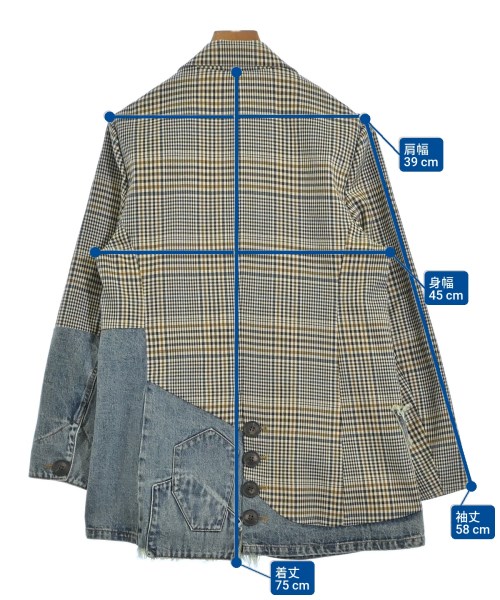 MICALLE MICALLE（ミカーレミカーレ）カジュアルジャケット ベージュ サイズ:-(XL位) レディース/2200665640056