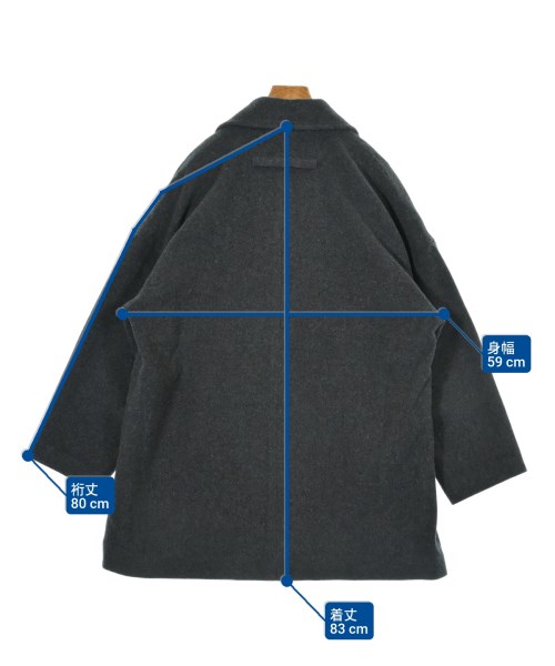 ONE fifth（ワンフィフス）ピーコート グレー サイズ:1(S位) レディース/2200637504010