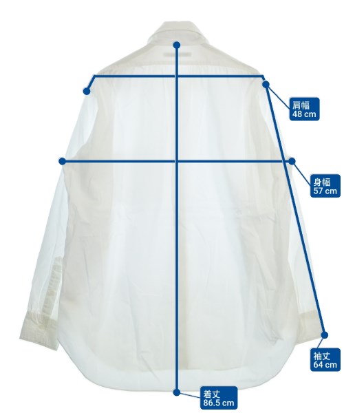 Product Twelve（プロダクトトゥエルブ）カジュアルシャツ 白 サイズ:2(M位) メンズ/2200674105188