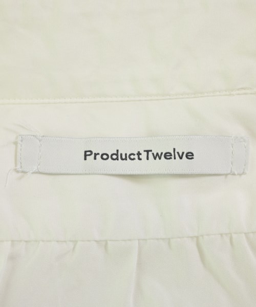 Product Twelve（プロダクトトゥエルブ）カジュアルシャツ 白 サイズ:0(XS位) メンズ/2200705636148