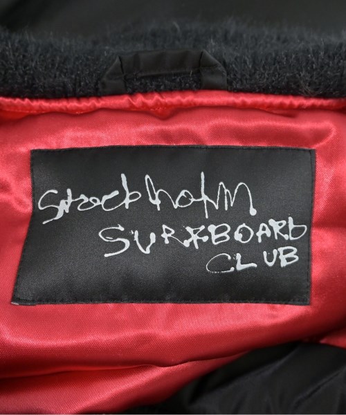 STOCKHOLM SURFBOARD CLUB（ストックホルムサーフボードクラブ）スタジャン 黒 サイズ:M メンズ/2200677080031