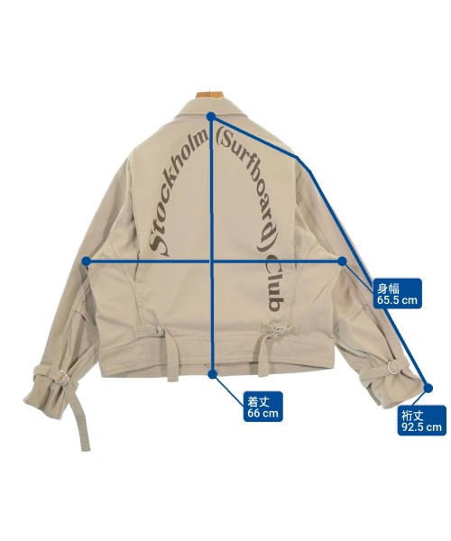 STOCKHOLM SURFBOARD CLUB（ストックホルムサーフボードクラブ）ブルゾン ベージュ サイズ:XL メンズ/2200679442035