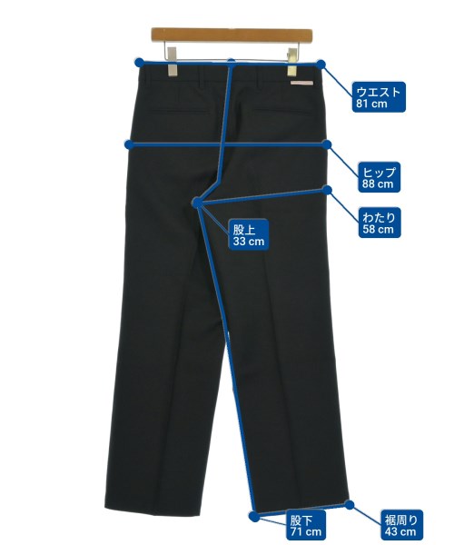 STOCKHOLM SURFBOARD CLUB（ストックホルムサーフボードクラブ）スラックス 黒 サイズ:46(M位) メンズ/2200657717056