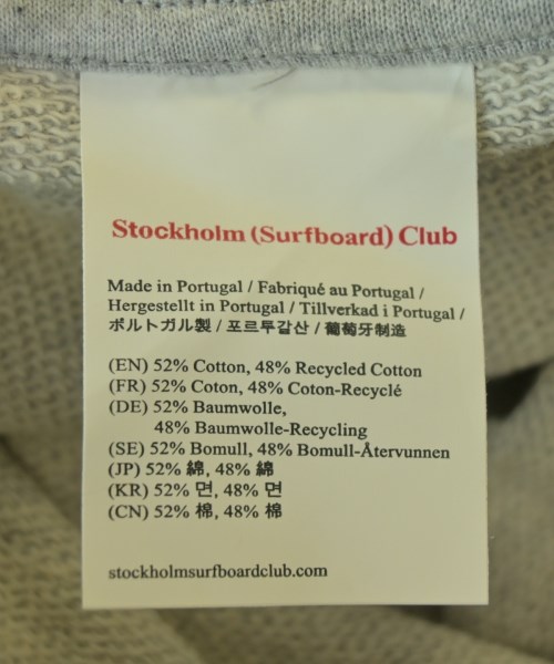 STOCKHOLM SURFBOARD CLUB（ストックホルムサーフボードクラブ）パーカー グレー サイズ:XL メンズ/2200723842033