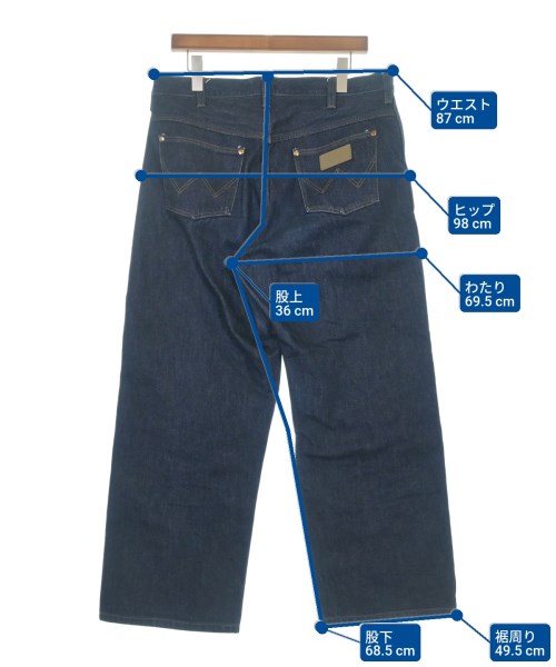 UNFOLLOW（アンフォロー）デニムパンツ 紺 サイズ:L メンズ/2200627733055