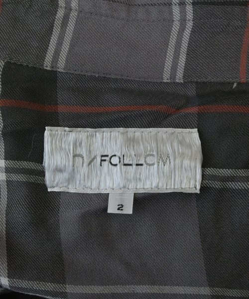 UNFOLLOW（アンフォロー）カジュアルシャツ グレー サイズ:2(M位) メンズ/2200644790031