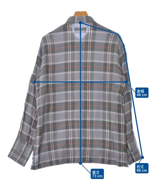 UNFOLLOW（アンフォロー）カジュアルシャツ グレー サイズ:2(M位) メンズ/2200644790031