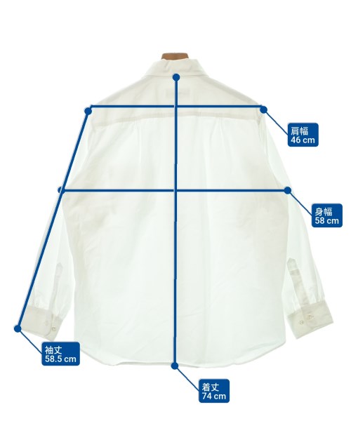 UNFOLLOW（アンフォロー）カジュアルシャツ 白 サイズ:2(M位) メンズ/2200629920026