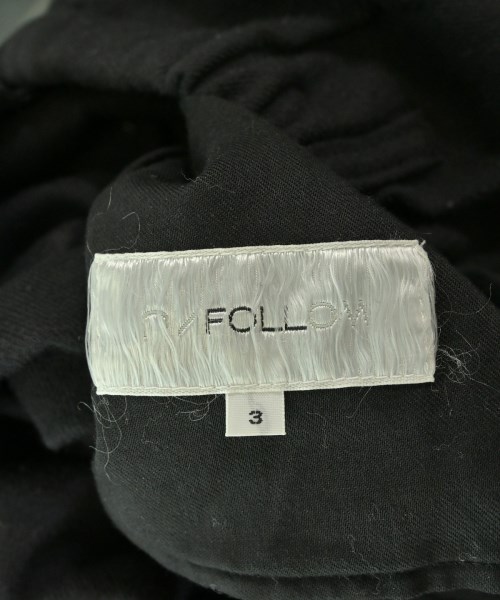 UNFOLLOW（アンフォロー）スウェットパンツ 黒 サイズ:3(L位) メンズ/2200677538013