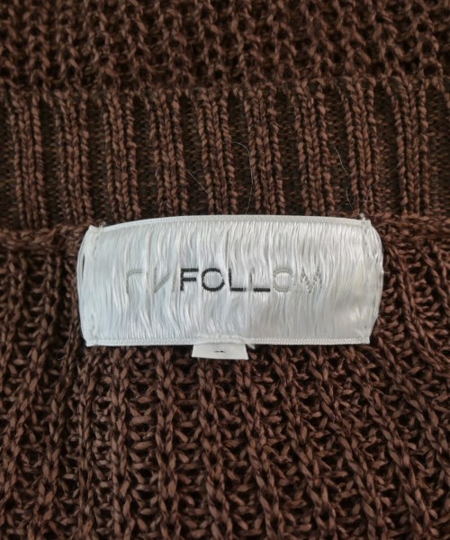 UNFOLLOW（アンフォロー）ニット・セーター 茶 サイズ:2(M位) メンズ/2200655767152