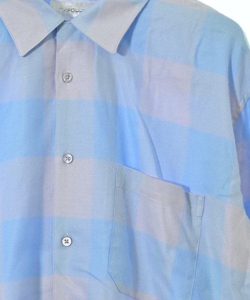 UNFOLLOW（アンフォロー）カジュアルシャツ 青 サイズ:3(L位) メンズ/2200672200021