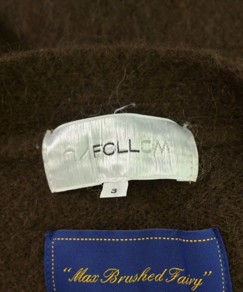 UNFOLLOW（アンフォロー）カーディガン 茶 サイズ:3(L位) メンズ/2200693417033