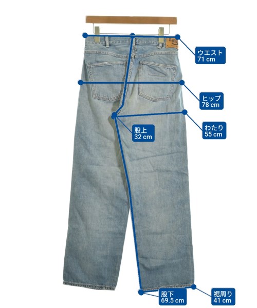 45rpm&（フォーティファイブアールピーエムアンド）デニムパンツ 青 サイズ:-(M位) レディース/2200623762011