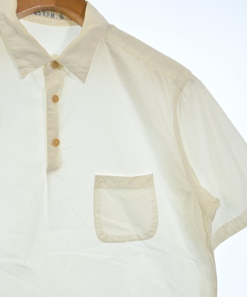 45rpm&（フォーティファイブアールピーエムアンド）カジュアルシャツ 白 サイズ:2(S位) メンズ/2200628482112