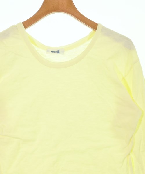 45rpm&（フォーティファイブアールピーエムアンド）Tシャツ・カットソー 黄 サイズ:2(M位) レディース/2200632862047