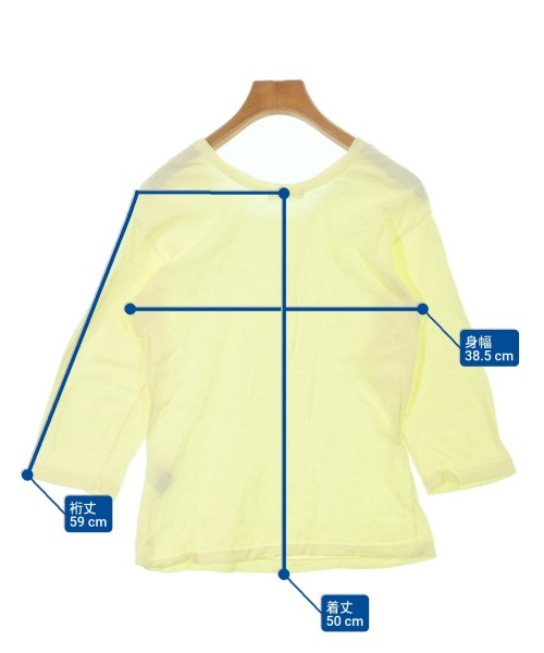 45rpm&（フォーティファイブアールピーエムアンド）Tシャツ・カットソー 黄 サイズ:2(M位) レディース/2200632862047