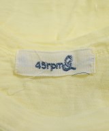 45rpm&（フォーティファイブアールピーエムアンド）Tシャツ・カットソー 黄 サイズ:2(M位) レディース/2200632862047