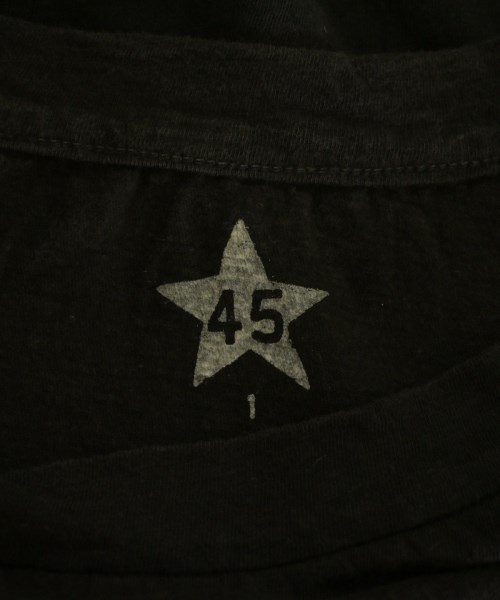 45rpm&（フォーティファイブアールピーエムアンド）Tシャツ・カットソー 黒 サイズ:1(S位) レディース/2200613774093