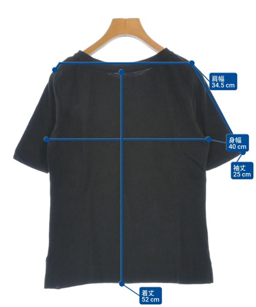 45rpm&（フォーティファイブアールピーエムアンド）Tシャツ・カットソー 黒 サイズ:1(S位) レディース/2200613774093