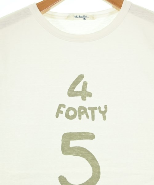 45rpm&（フォーティファイブアールピーエムアンド）Tシャツ・カットソー 白 サイズ:5(XXL位) メンズ/2200647371022