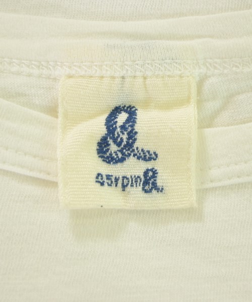 45rpm&（フォーティファイブアールピーエムアンド）Tシャツ・カットソー 白 サイズ:5(XXL位) メンズ/2200647371039