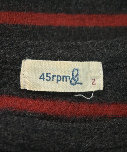 45rpm&（フォーティファイブアールピーエムアンド）Tシャツ・カットソー グレー サイズ:2(M位) レディース/2200660250083