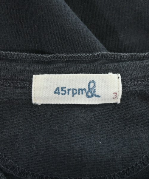 45rpm&（フォーティファイブアールピーエムアンド）Tシャツ・カットソー 黒 サイズ:3(L位) レディース/2200683181043