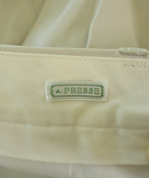 A.PRESSE（アプレッセ）チノパン 白 サイズ:1(S位) メンズ/2200636448032
