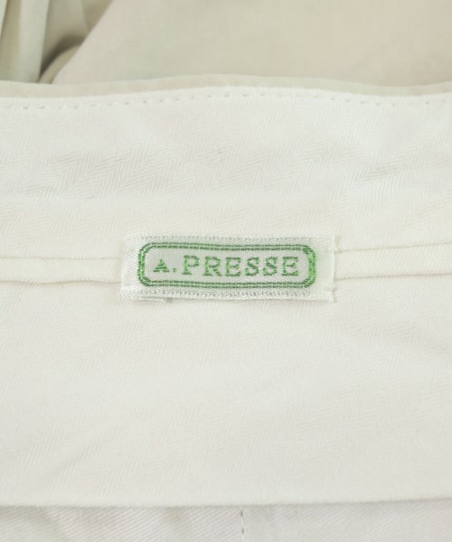 A.PRESSE（アプレッセ）クロップドパンツ 白 サイズ:3(L位) メンズ/2200610146138