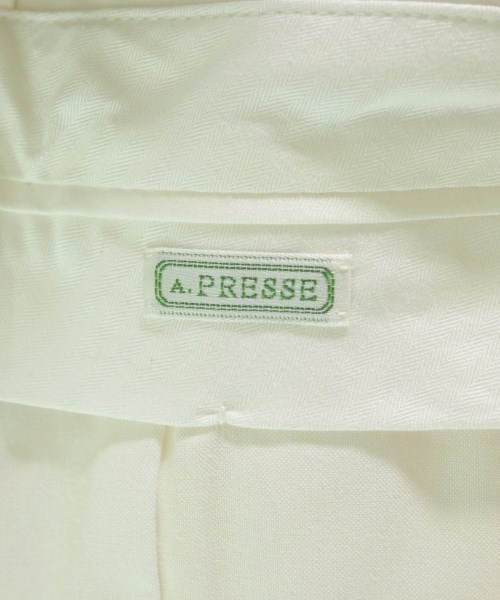 A.PRESSE（アプレッセ）スラックス 白 サイズ:1(S位) メンズ/2200606287258