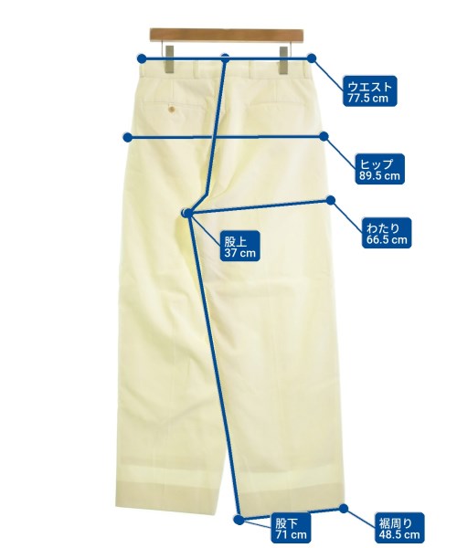 A.PRESSE（アプレッセ）スラックス 白 サイズ:1(S位) メンズ/2200606287258