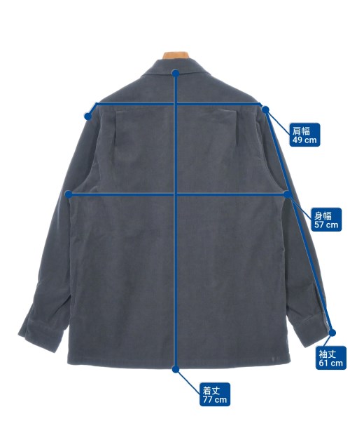 A.PRESSE（アプレッセ）カジュアルシャツ 紺 サイズ:1(S位) メンズ/2200672342295