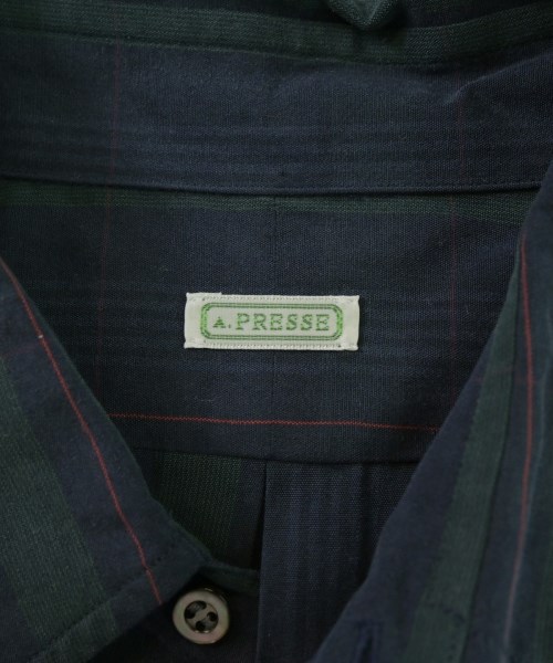A.PRESSE（アプレッセ）カジュアルシャツ 紺 サイズ:1(S位) メンズ/2200672342363
