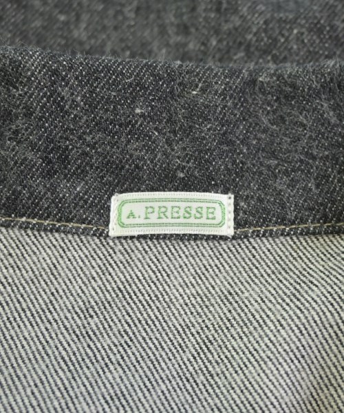 A.PRESSE（アプレッセ）デニムジャケット 黒 サイズ:46(M位) メンズ/2200679640011