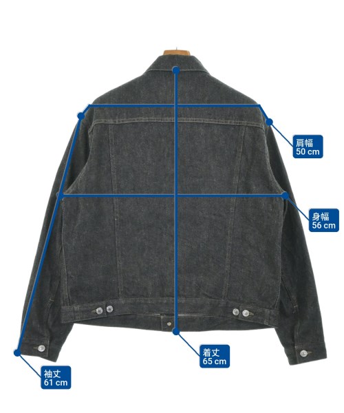 A.PRESSE（アプレッセ）デニムジャケット 黒 サイズ:46(M位) メンズ/2200679640011