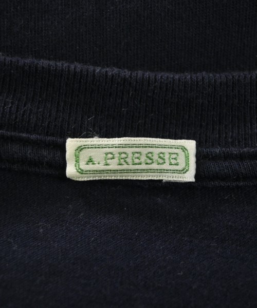 A.PRESSE（アプレッセ）Tシャツ・カットソー 紺 サイズ:2(M位) メンズ/2200679735045
