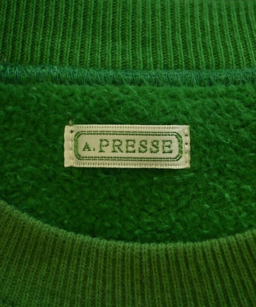 A.PRESSE（アプレッセ）スウェット 緑 サイズ:3(L位) メンズ/2200701370060