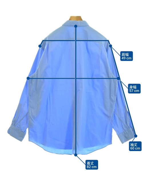 A.PRESSE（アプレッセ）カジュアルシャツ 青 サイズ:3(L位) メンズ/2200659453105