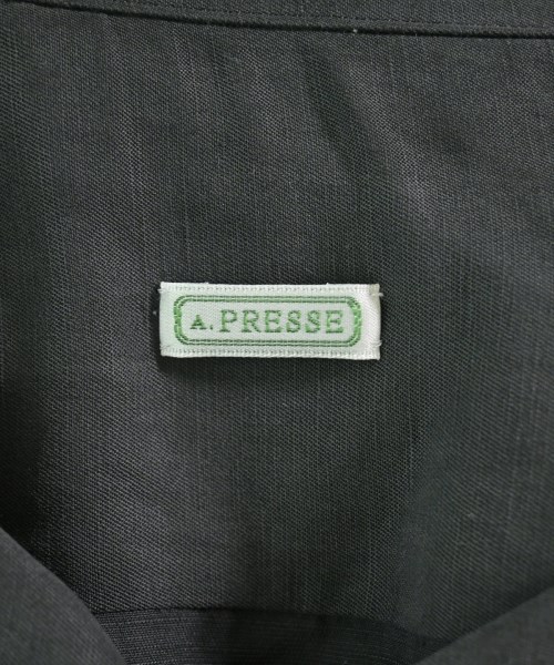 A.PRESSE（アプレッセ）カジュアルシャツ 黒 サイズ:1(S位) メンズ/2200712662055