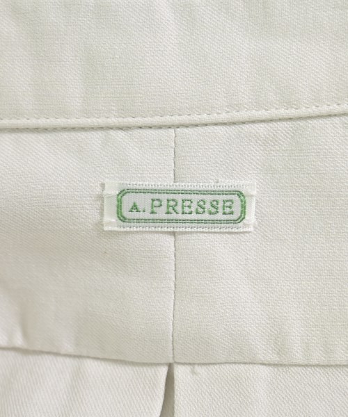 A.PRESSE（アプレッセ）カジュアルシャツ 白 サイズ:1(S位) メンズ/2200712662109