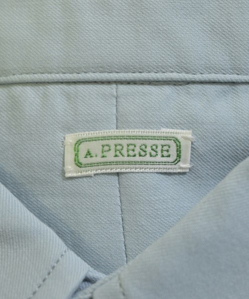 A.PRESSE（アプレッセ）カジュアルシャツ 青 サイズ:1(S位) メンズ/2200712662123