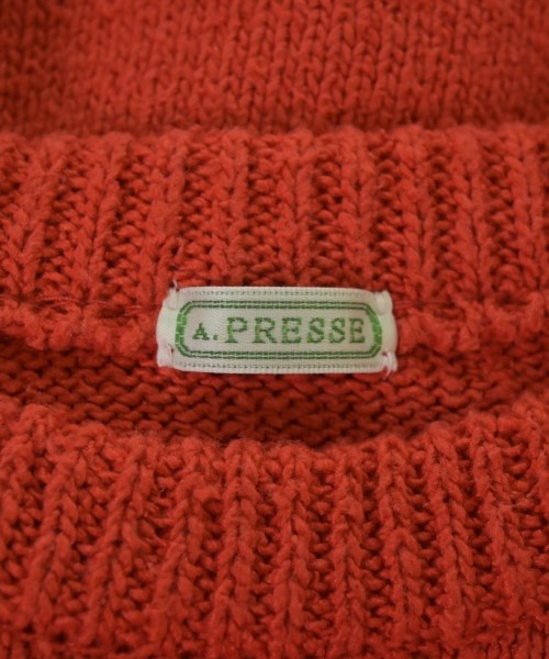 A.PRESSE（アプレッセ）ニット・セーター 赤 サイズ:3(L位) メンズ/2200712662307