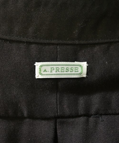A.PRESSE（アプレッセ）カジュアルシャツ 黒 サイズ:2(M位) メンズ/2200717054022