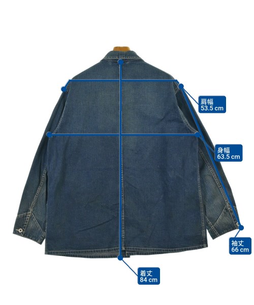 A.PRESSE（アプレッセ）デニムジャケット 青 サイズ:3(L位) メンズ/2200648608028
