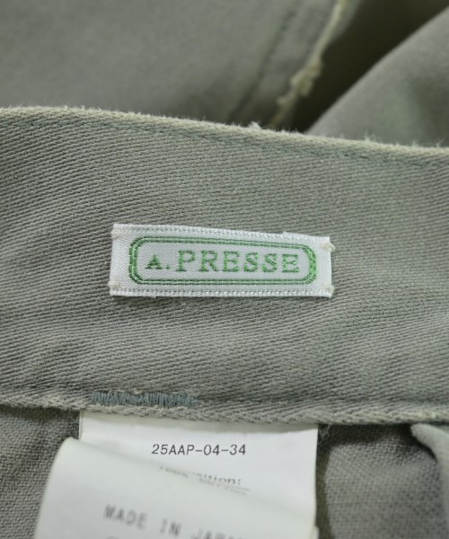 A.PRESSE（アプレッセ）カーゴパンツ カーキ サイズ:-(M位) メンズ/2200651291026