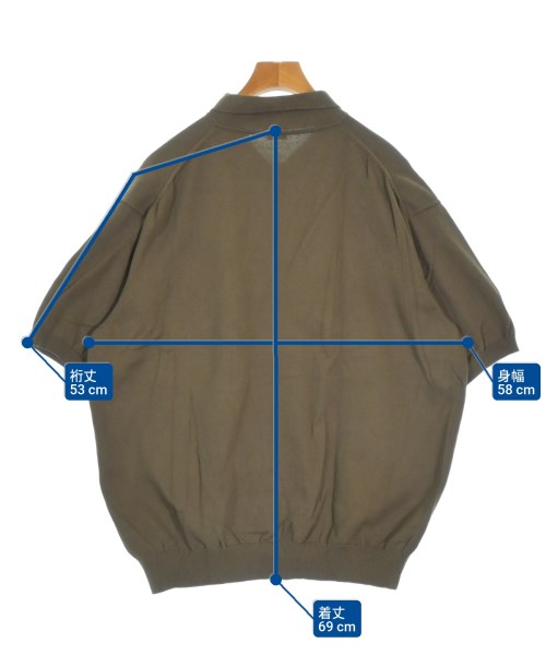 A.PRESSE（アプレッセ）ニット・セーター カーキ サイズ:3(L位) メンズ/2200666907073