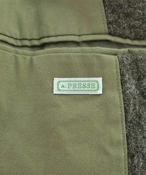 A.PRESSE（アプレッセ）テーラードジャケット 茶 サイズ:1(S位) メンズ/2200669370010